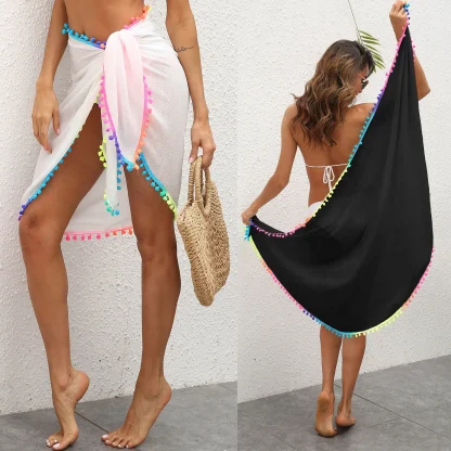 Colorful Tassel Skirt Cover-up - Image 7