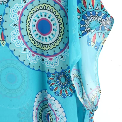 V-neck Tunic Dress Cover-up - Image 3
