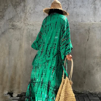 Tie Dye Long Dress Cover-ups - Image 2