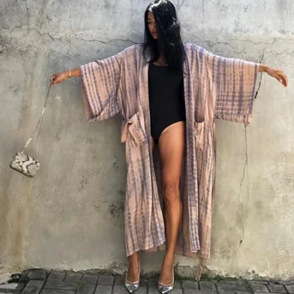 Tie Dye Long Dress Cover-ups - Image 3