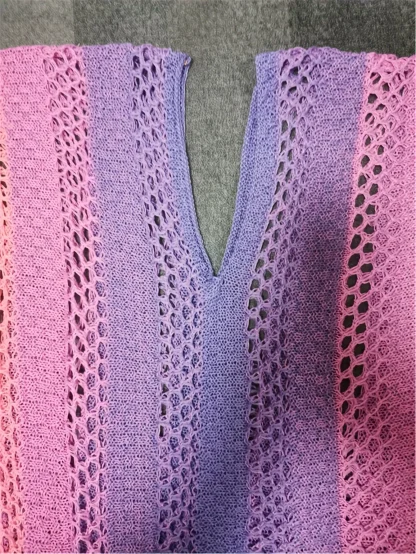 V-neck Hollow Out Dress Cover-up - Image 6