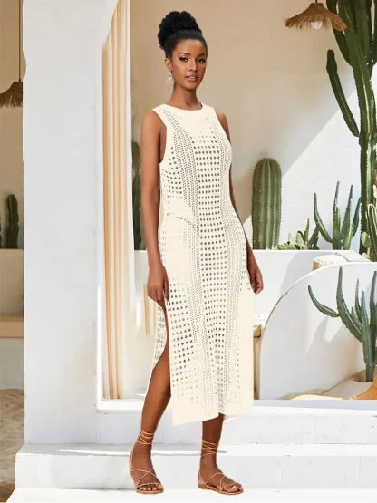 Sleeveless Side Slit Cover-up - Image 4