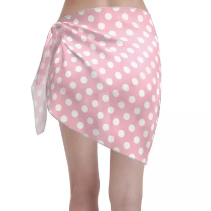 Polka Dot Sheer Sarong Cover-up - Image 2