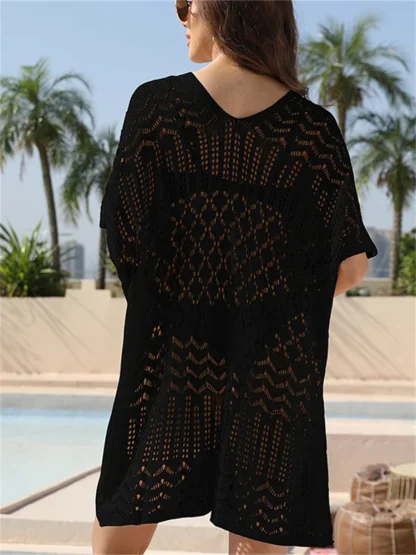 Knitted V-neck Cover-ups - Image 2