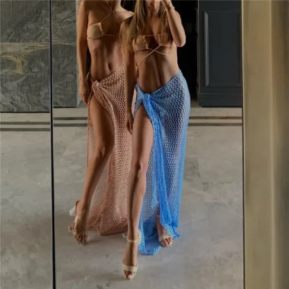 Fishnet Long Skirt Cover-ups - Image 3