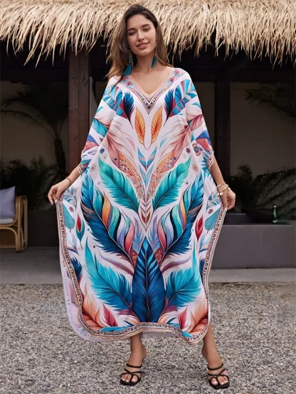 Printed Boho Style Cover-up - Image 5