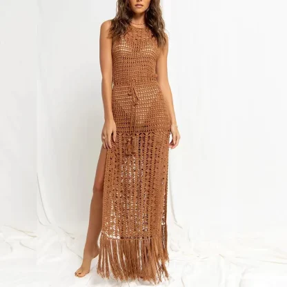 See-through Long Dress Cover-up