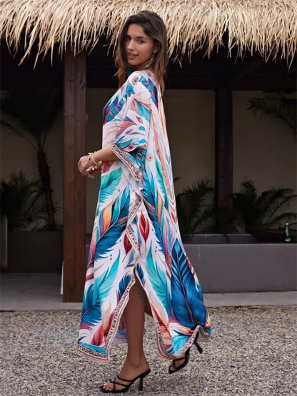 Printed Boho Style Cover-up - Image 4