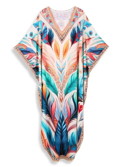 Printed Boho Style Cover-up - Image 7