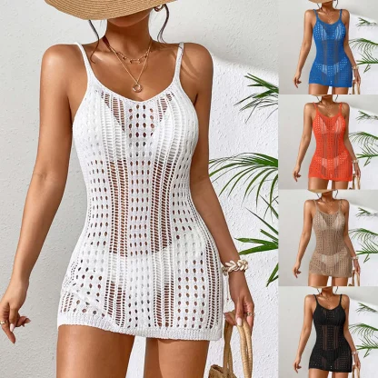 Knitted Fishnet Dress Cover-ups - Image 6