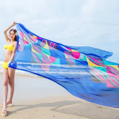 See-through Flowy Dress Cover-ups - Image 5