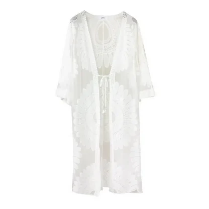 Floral See-through Cover-up - Image 6