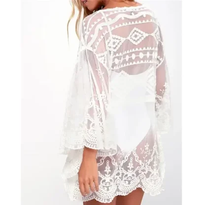See-through Lace Cover-up - Image 4