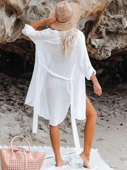 Button-down Dress Cover-up - Image 4