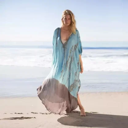 V-neck Soft Maxi Dress Cover-up - Image 2