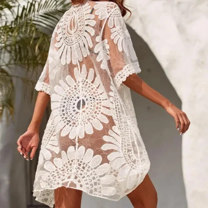Floral See-through Cover-up - Image 2