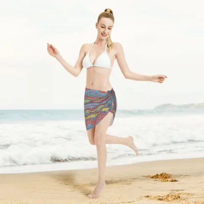 Printed Sheer Sarong Cover-ups - Image 5