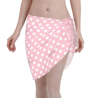 Polka Dot Sheer Sarong Cover-up