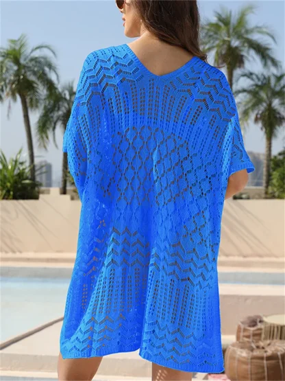 Knitted V-neck Cover-ups - Image 4