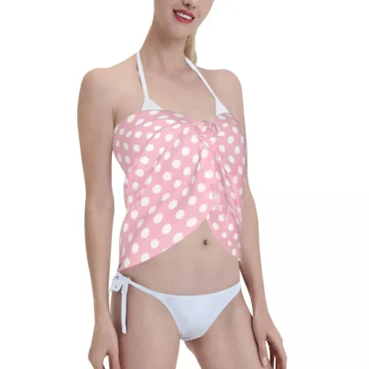 Polka Dot Sheer Sarong Cover-up - Image 4