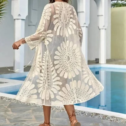 Floral See-through Cover-up - Image 3