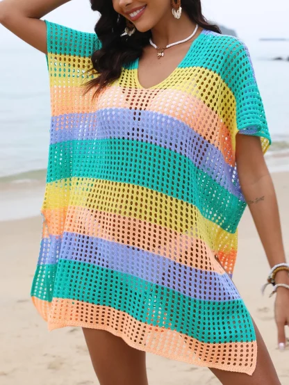 Fishnet Tunic Dress Cover-up - Image 2