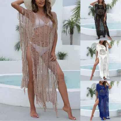 Ripped Long Dress Cover-ups - Image 6