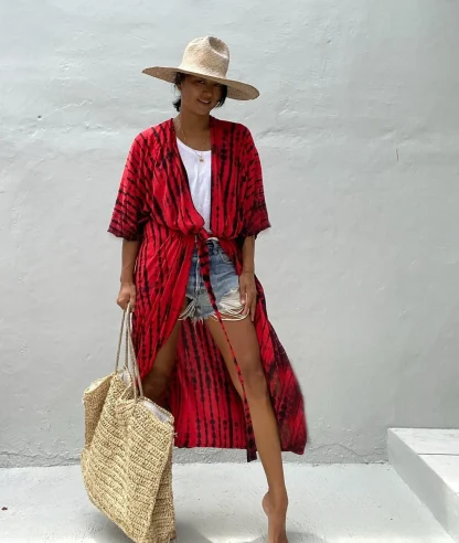 Tie Dye Kimono Cover-ups - Image 6