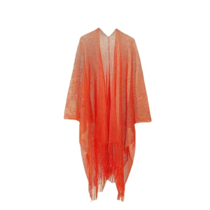 Open Front Tassel Hem Cover-up - Image 7