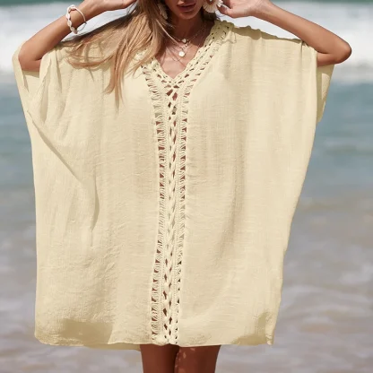 Solid Relax Fit Dress Cover-ups - Image 2