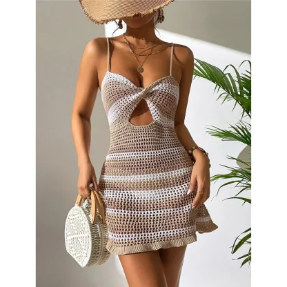 Sexy Striped Dress Cover-up - Image 3