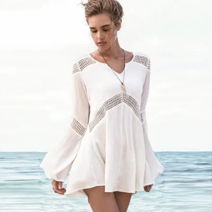 Chic V-neck Dress Cover-ups - Image 4