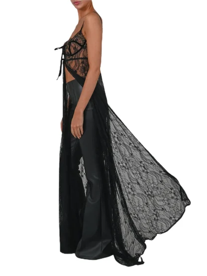 Sexy See-through Lace Cover-up - Image 4