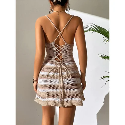Sexy Striped Dress Cover-up - Image 6