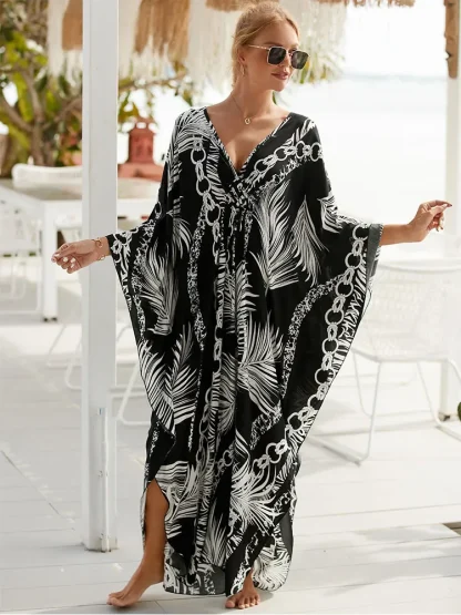 V-neck Maxi Dress Cover-ups - Image 2