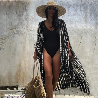 Open Front Tie Dye Cover-ups