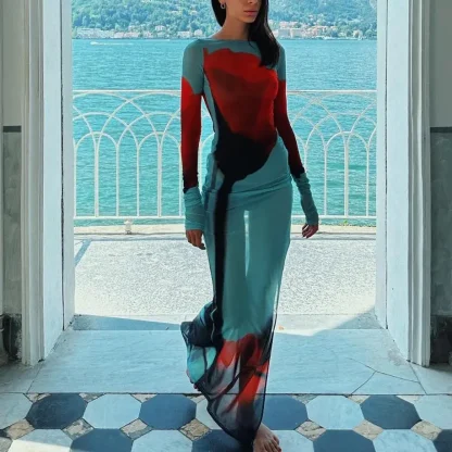 Maxi Dress See-through Cover-up
