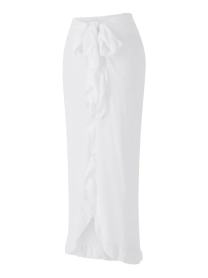 Sexy Ruffle Edge Skirt Cover-ups - Image 7