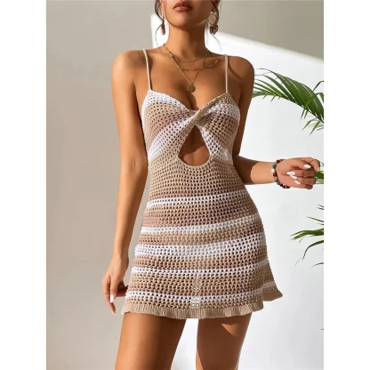 Sexy Striped Dress Cover-up - Image 2
