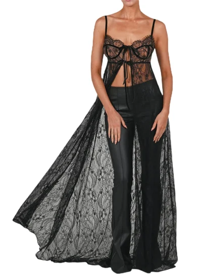 Sexy See-through Lace Cover-up