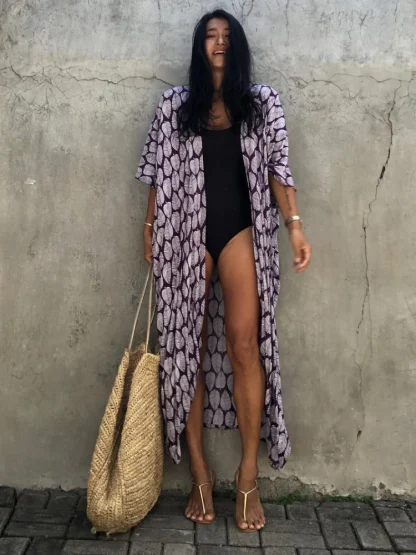 Tie Waist Kimono Cover-ups - Image 5