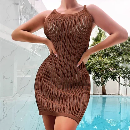 Hollow Out Sleeveless Cover-up - Image 4
